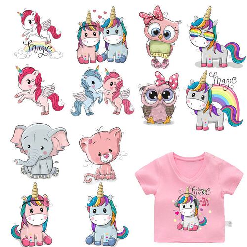 Cute Small Animal Unicorn Owl Dog Cat Patch for Clothing er