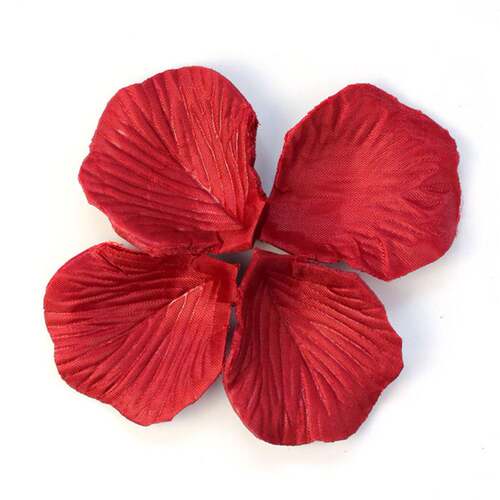 high quality lots 200pcs red colors silk flower rose petals