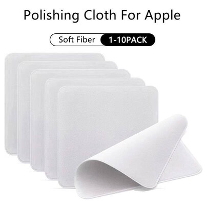 1/5/10PCS Double Suede Polishing Cloth Screen Cleaner Wiper