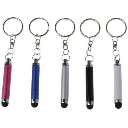 5 Pcs Portable Hand Screen Pens Keychain Fine Tip Stylus