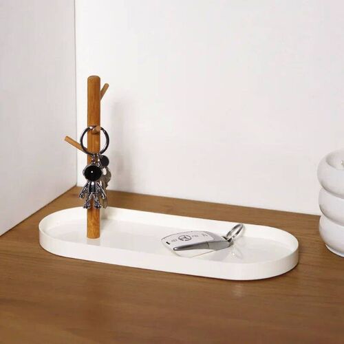 2024 New Nordic Bamboo Tree Branch Storage Tray Living Room