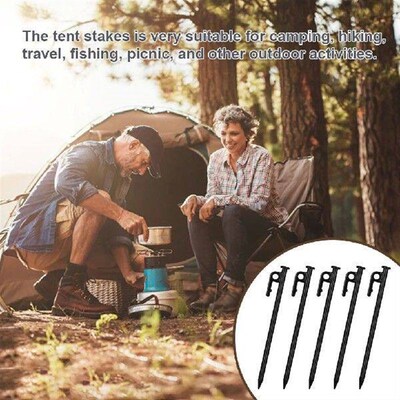 Pack of 5 Tent Pegs Ground Nails Portable Camping Picnic