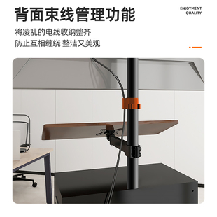 电脑显示器悬浮支架机械臂可升降懒人桌移动电竞座舱多功能工作台