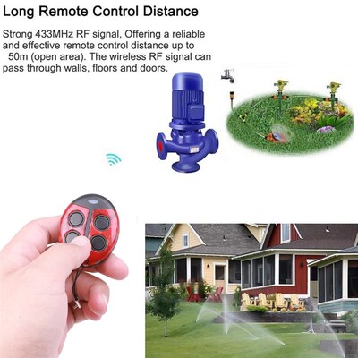 Kebidu Red Beetle 4 Button Remote Control Universal 433Mhz W