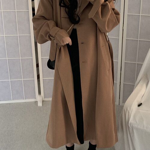 New Autumn Coats Woman Winter 2023 Solid Color Lapel