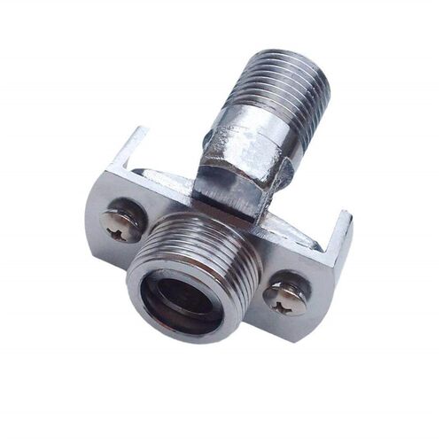 Angled Curved Foot Shower Head Eccentric Screw Extended