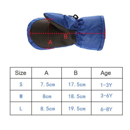 Cute Baby Winter Gloves for Skiing Cartoon Dog Bunny Waterpr