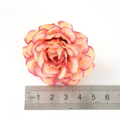 10pcs/lot Artificial Flowers 5CM Silk Rose Head For Wedding