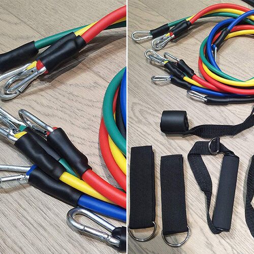 11Pcs/Set Latex Pull Rope Resistance Bands Indoor Portable F
