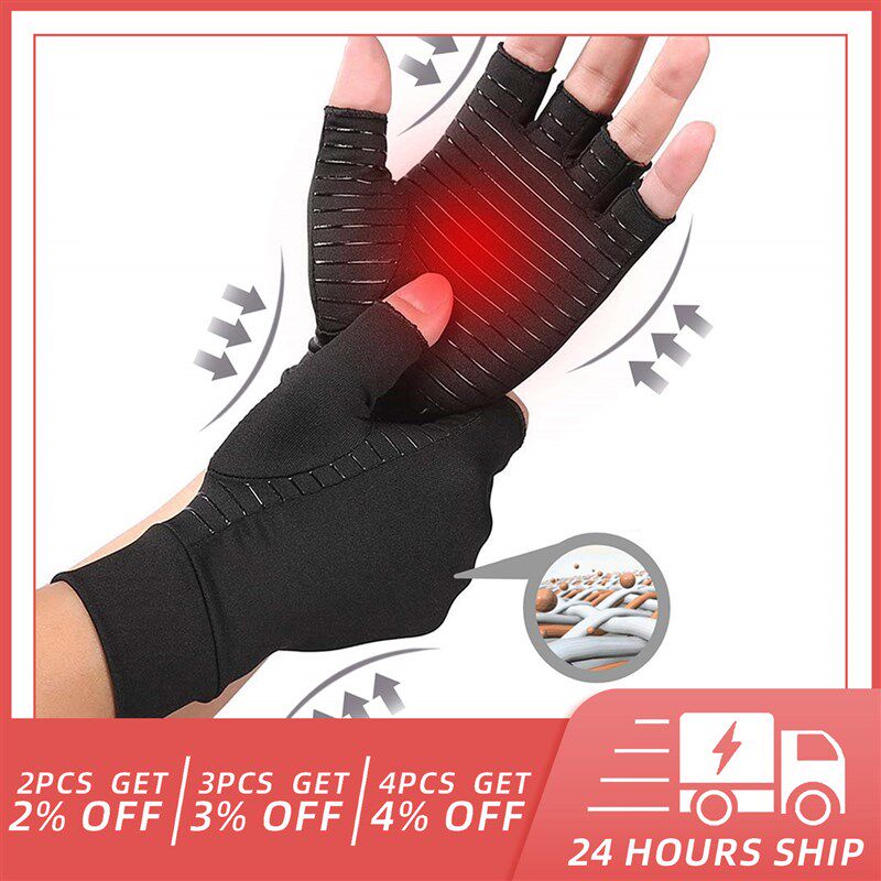 Aptoco Compression Arthritis Gloves Women Men Joint Pain Rel - 实物图
