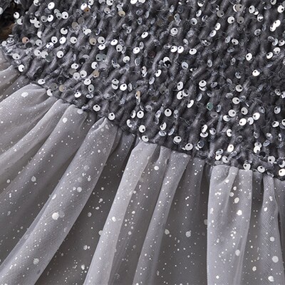 Sequin Girls Princess Party Dresses for 3-8 Yrs Kids Birthda