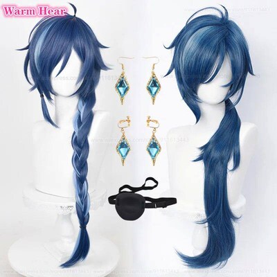 Styles Kaeya Synthetic Cosplay Wig Long cm/cm Dark Blue