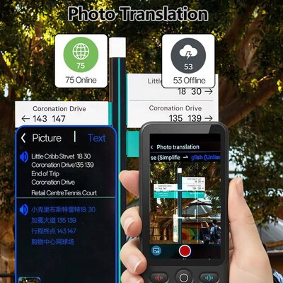MSAI T18 AI Translator 160 Online 23 Offline Languages Trans