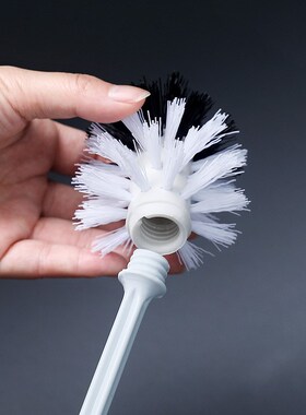 Toilet Bowl Brush and Holder Set Compact Tool Deep Cleaning