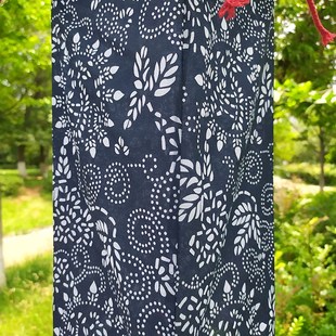 木架蓝碎花灯笼云南特色布艺装饰灯罩中式民族风宫灯餐厅酒吧挂饰