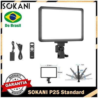【DO BRASIL】Sokani P25 Dimmable LED Video Light Conference