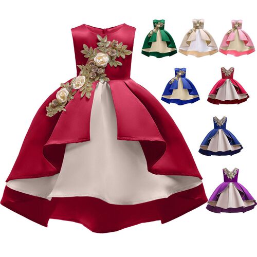 Girls Party Wedding Dress Princess Dresses Baby Kids Clothes