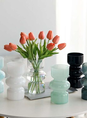 Simple Ins Style Middle Ancient Glass Vase Vintage Chinese N