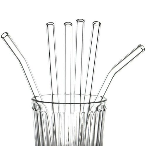 3282 High Borosilicate Glass Straws Eco Friendly Reusable Dr