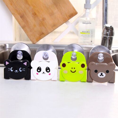 Holders Wall mounted Sucking Disc Sponge Rag Storage Rack B