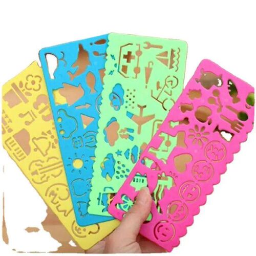 4 Pcs/Lot Cartoon Children Speed Hua Chi Drawing Template Ru