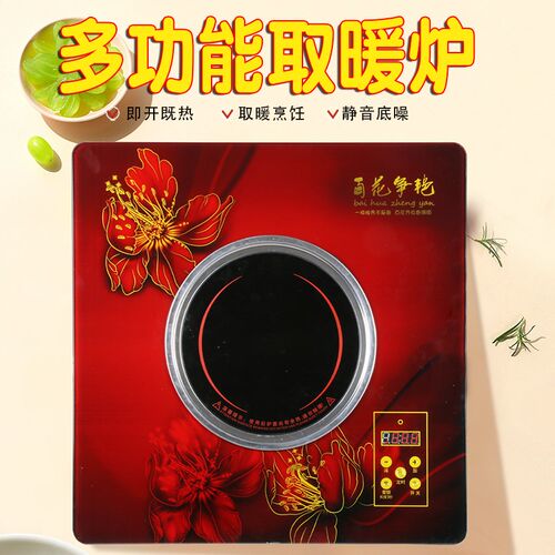 烤火炉电炉子冬季电烤炉家用脚踏电暖炉大功率节能取暖围茶炉烧煮
