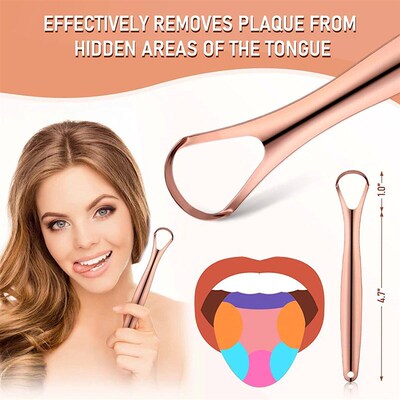 1pc/3pc Tongue Scraper Cleaner Stainless Steel Tongue Scrape