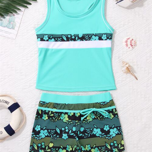 Children Swimwear Girl Two piece Swimsuit  Summer Kids Bikin