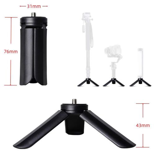 Portable  Table Tripod Stand Desk Tripod with 1/4 Screw fo