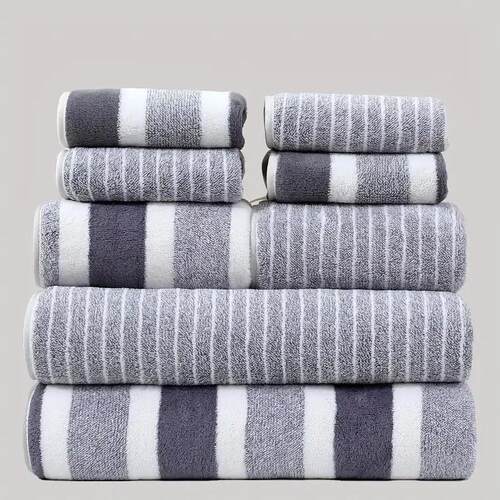 6pc cotton bath towel set Large Hand Bathroom Shower Towels