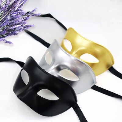 14 Styles Halloween Mask Half Face Adult Party Gentleman Mas