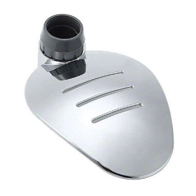 Leaf Shape Shower Soap Tray ABS Chrome Adjustable Rail