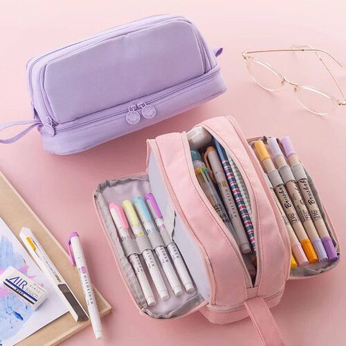 Kawaii Large Capacity Pen Pencil Case Multi-Slot Pencil Pouc