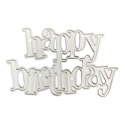Embossing Mold Metal Cutting Dies Mold Happy Birthday Letter