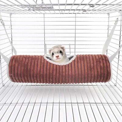 Warm Ferret Tunnel Hanging Hammock Bed for Small Pet Sugar G