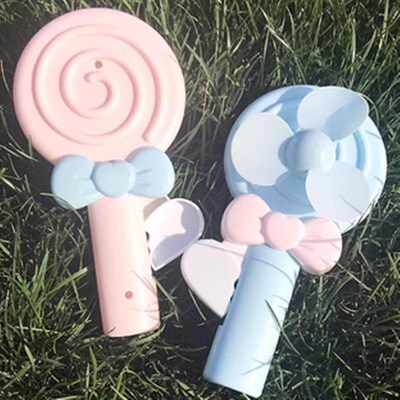 【Free Shipping】Handheld Cartoon Lollipop Fan, Childrens T