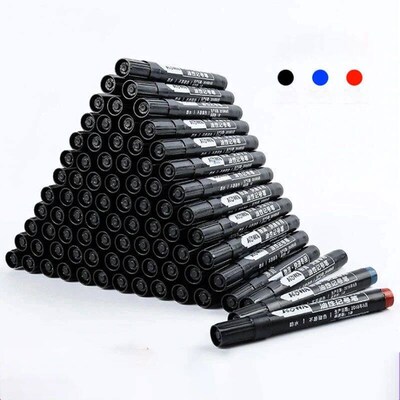 3/9pcs Permanent  Paint Marker Pen Waterproof Black Pen for
