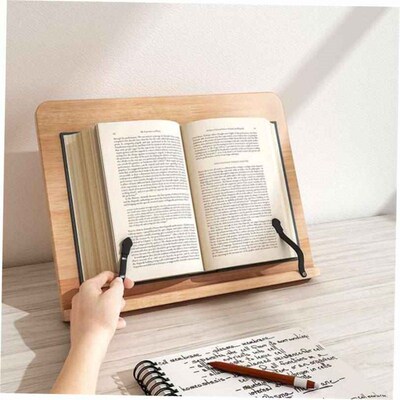 Reading stand Reading stand Computer stand Wooden bookshelf