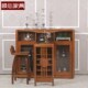 家用小吧台玄关吧台客厅隔断 全实木吧台中式 顺心家具 海棠木吧台