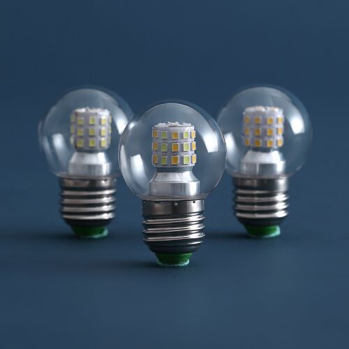 E27光源大小螺口3W5W6W7W12W白暖光三色光节能家用照明led灯泡