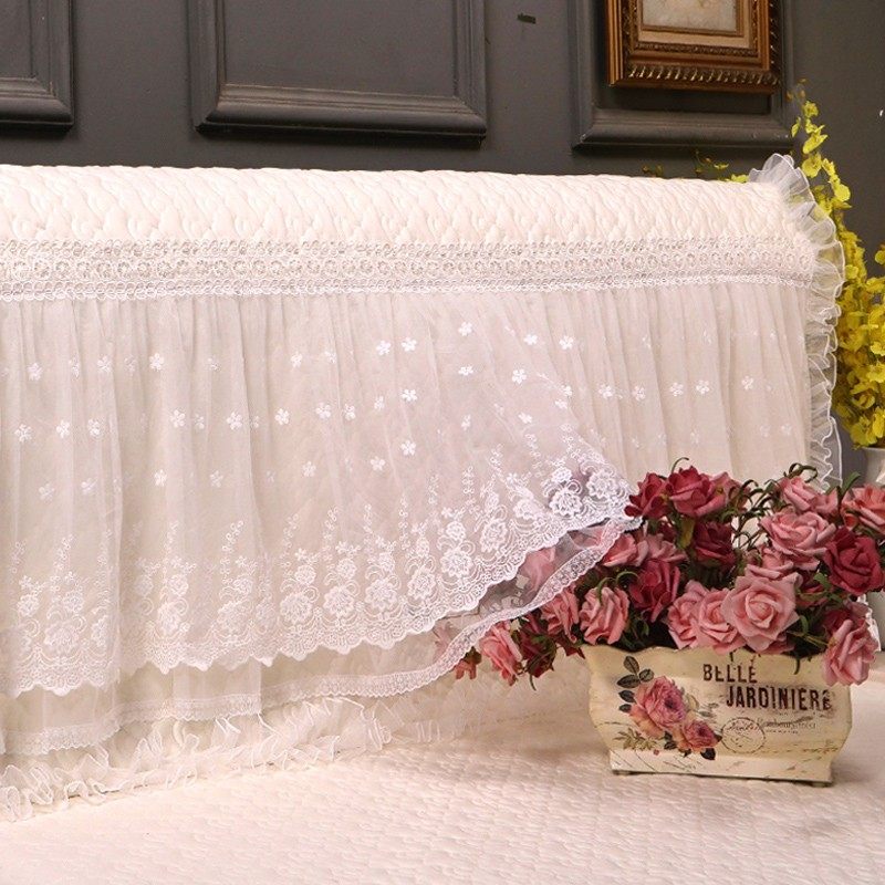 床头罩2021年新款刺绣蕾丝公主风靠背套防尘保护罩布艺夏季盖布,家装主材,床头套,淘宝优惠券,粉丝福利购,淘宝优惠卷