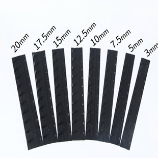 订压条黑色夹条3 十孔夹条 35mm夹条 塑料夹条10孔活页夹 7.5 装