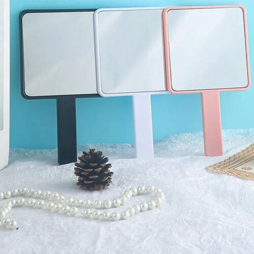 Eyelash Extension Handheld Makeup Mirror Square Makeup Vanit