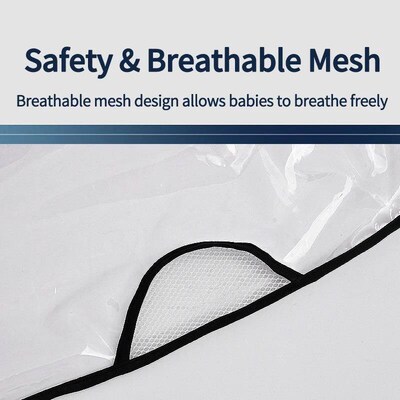 Stroller Rain ver Transparent Wind Dust Shield Universal Tro