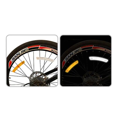 4pcs Bike Spoke Reflector 25*20mm Steel Fixed Rain Sun Prote