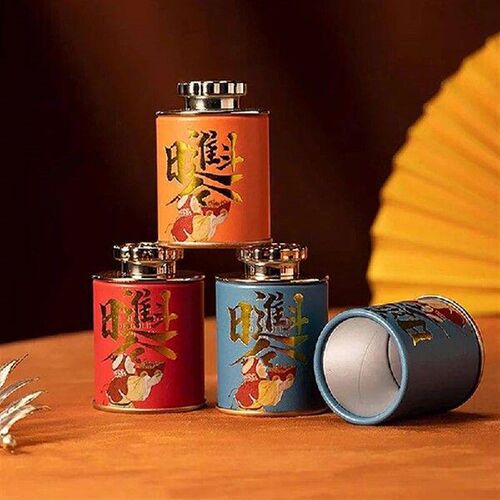 Solid Mini Empty Tea Tin Can Household Green Black  Tea