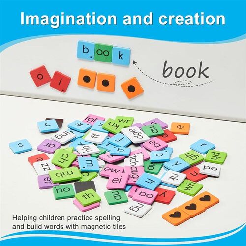 Classroom Magnetic Letter Tiles for Phonics and Spelling磁片