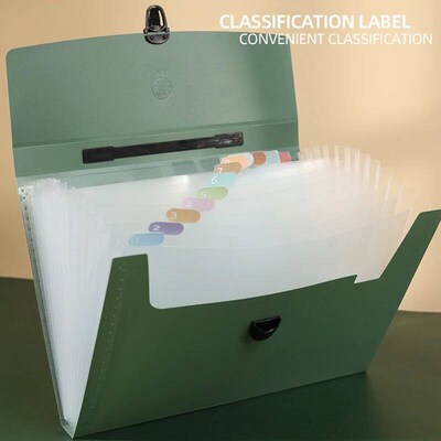 A4 File Folder 13 Layers OG Fashion Storage Bag Test Paper D