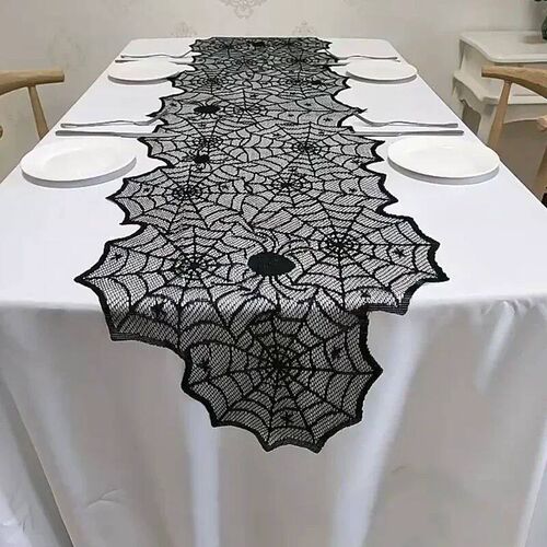 2025 Halloween Decoration Lace Spider Web Skeleton Skull Tab