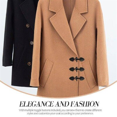 4 Pairs Coat horn to buttons Toggle Buttons Clothing